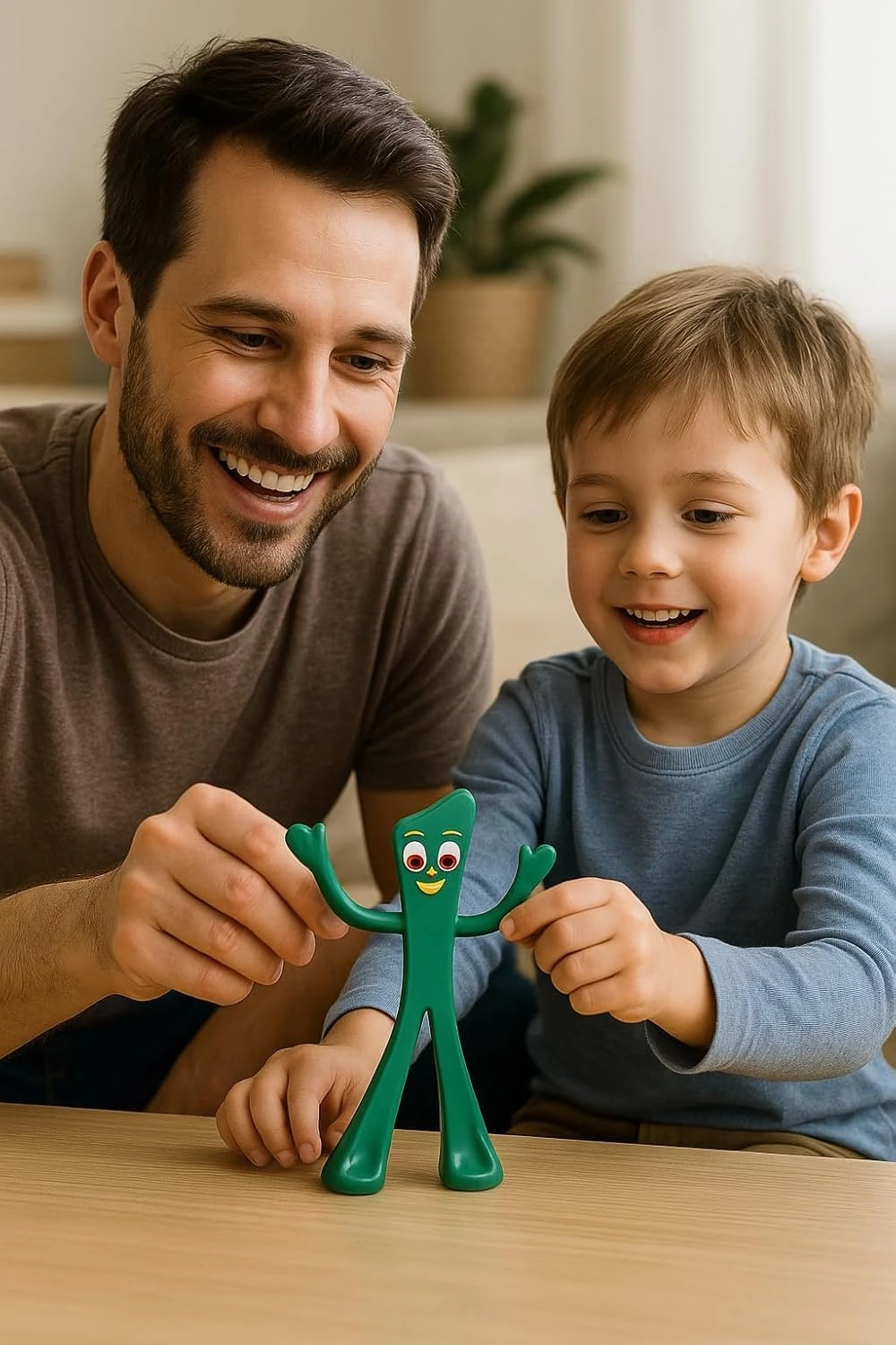 Gumby Original Bendable Figure - Nostalgic Toy, PVC Material, Safe for Kids, Poseable Action Figure