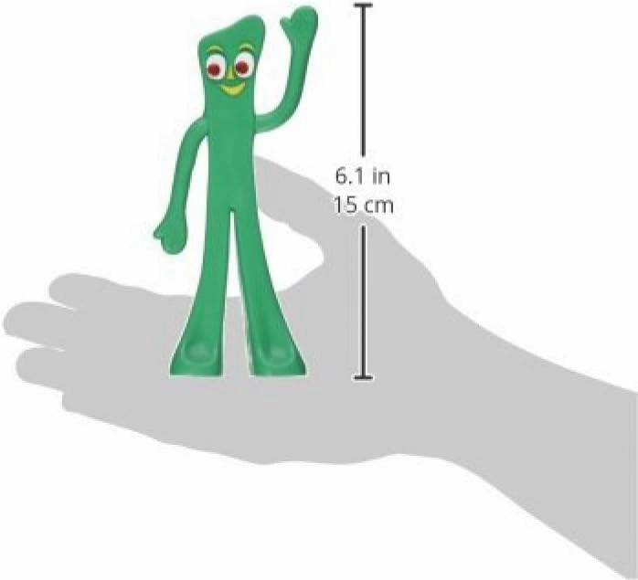 Gumby Original Bendable Figure - Nostalgic Toy, PVC Material, Safe for Kids, Poseable Action Figure