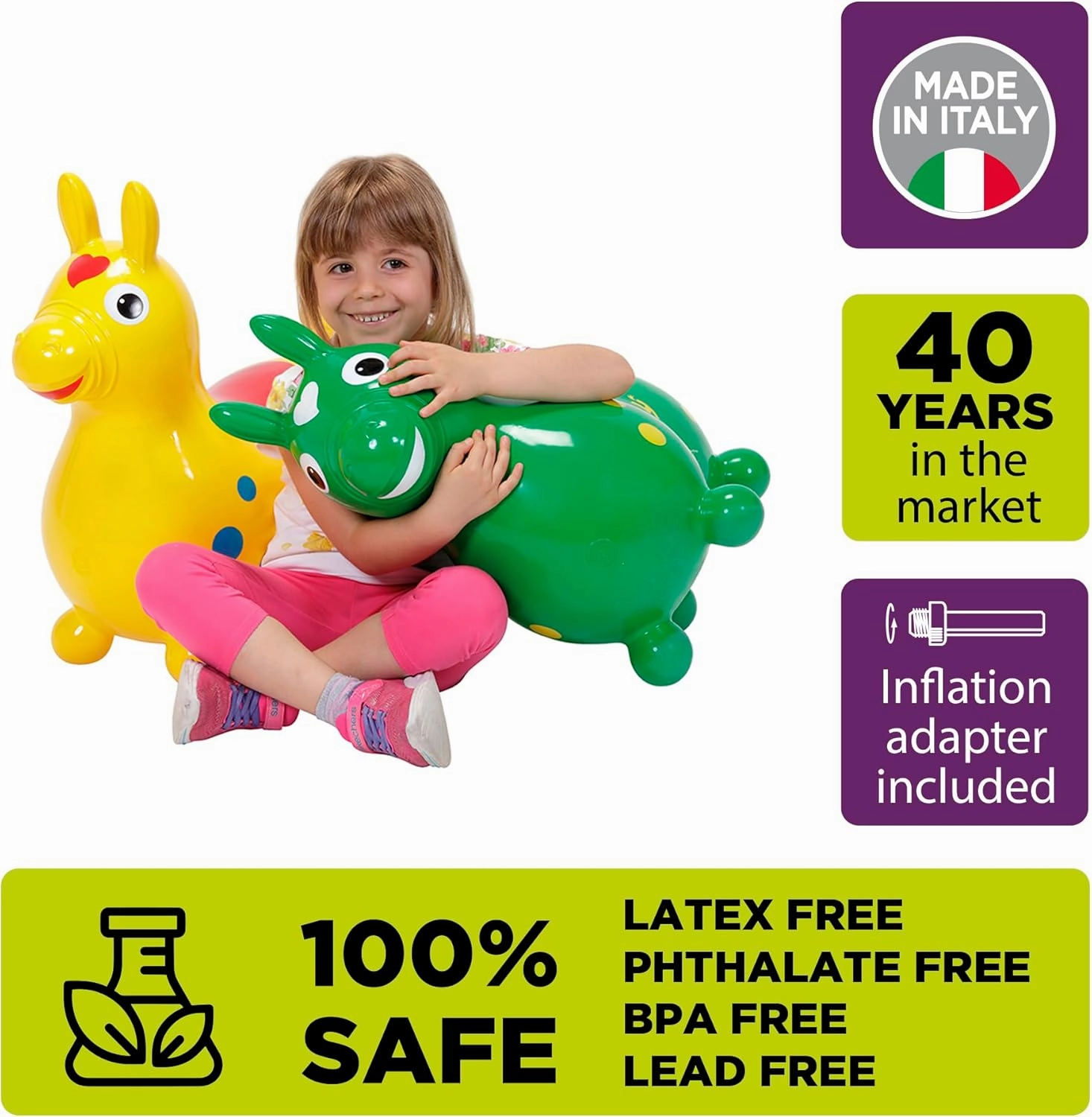 Gymnic Rody Bounce Horse Green