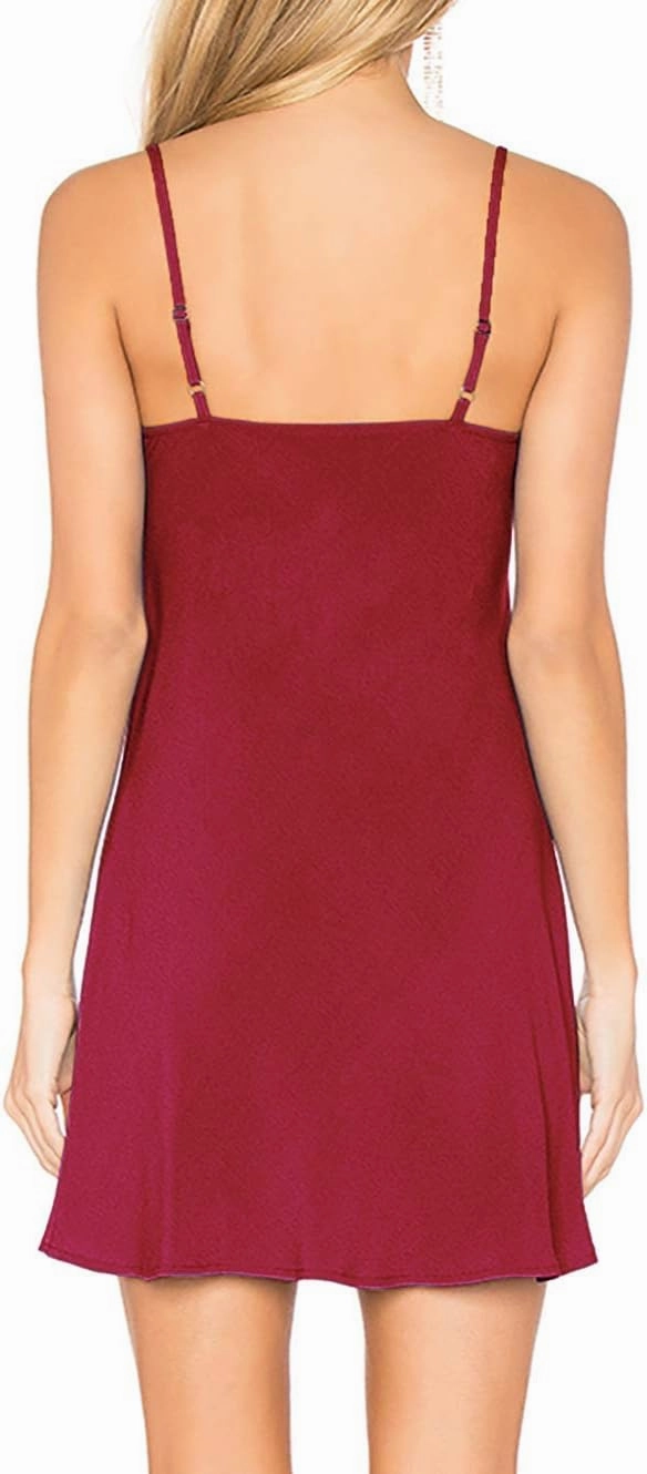 H HIAMIGOS Nightgowns for Women with Built in Bra Slip Dress Sleepwear Sleeveless Nightdress Full Slips