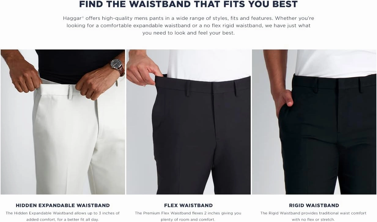 Haggar Mens Classic Fit Stretch Corduroy Pant