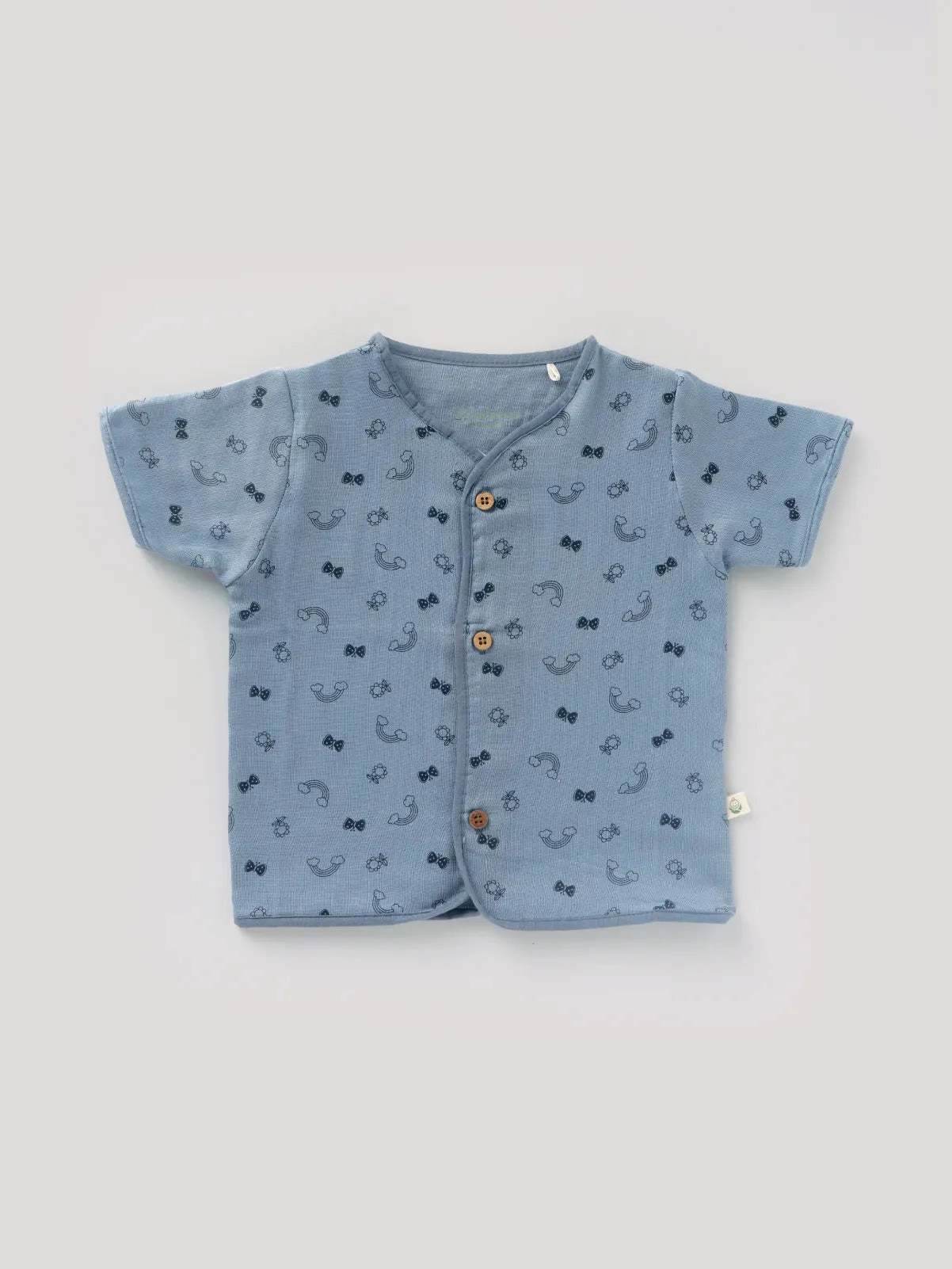Half sleeve blue t-shirt & bloomer for baby