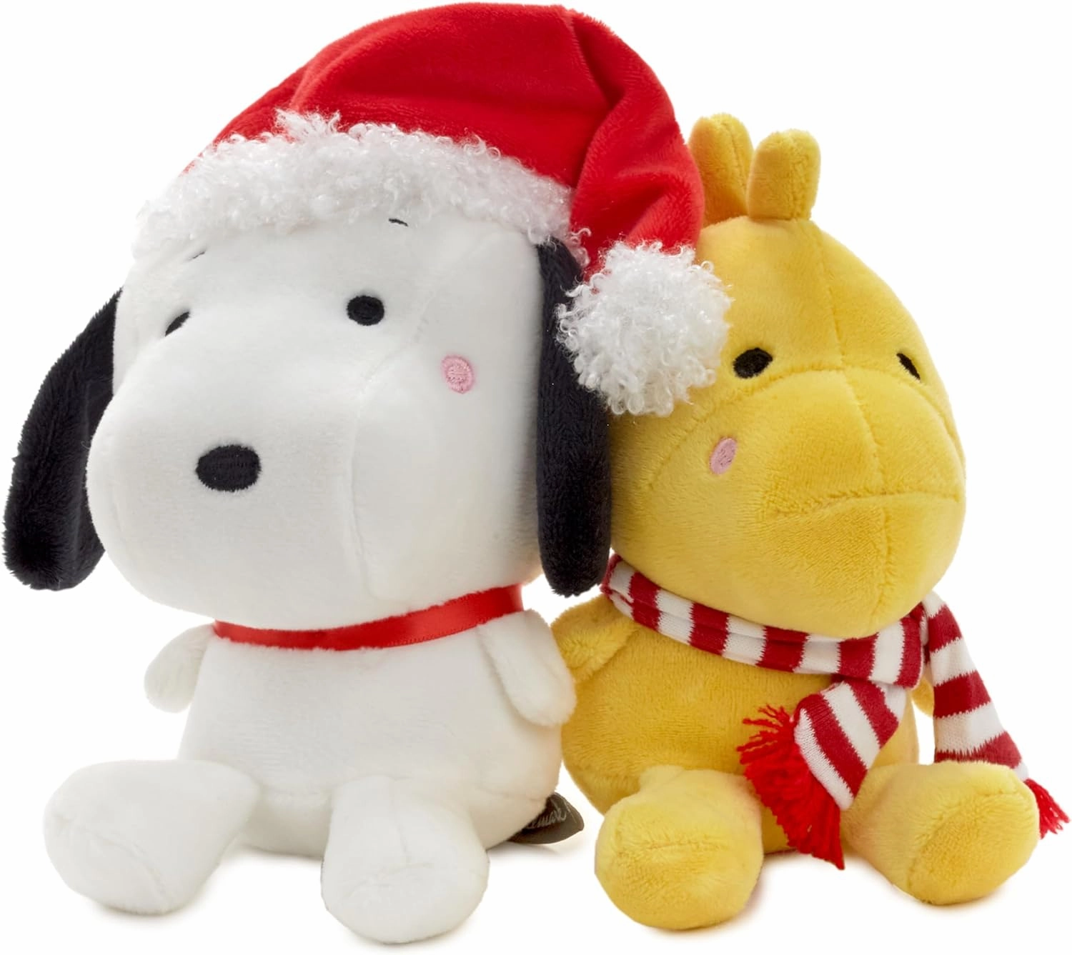 Hallmark Better Together Peanuts Holiday Plush Toys (Snoopy and Woodstock) 6" Stuffed Toys, Gifts for Kids