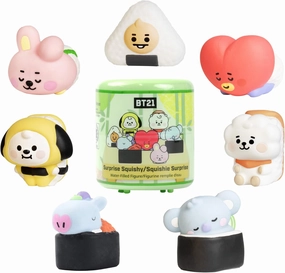 Hamee LINE Friends BT21 Cute Water Filled Squishy (Series 2 - Sushi) [Box Mini Fidget Stuffers Baby Birthday Gift Bag, Party Favors, Basket Filler, Stress Relief Toy] - 2 Pc. (Mystery - Blind Capsule)