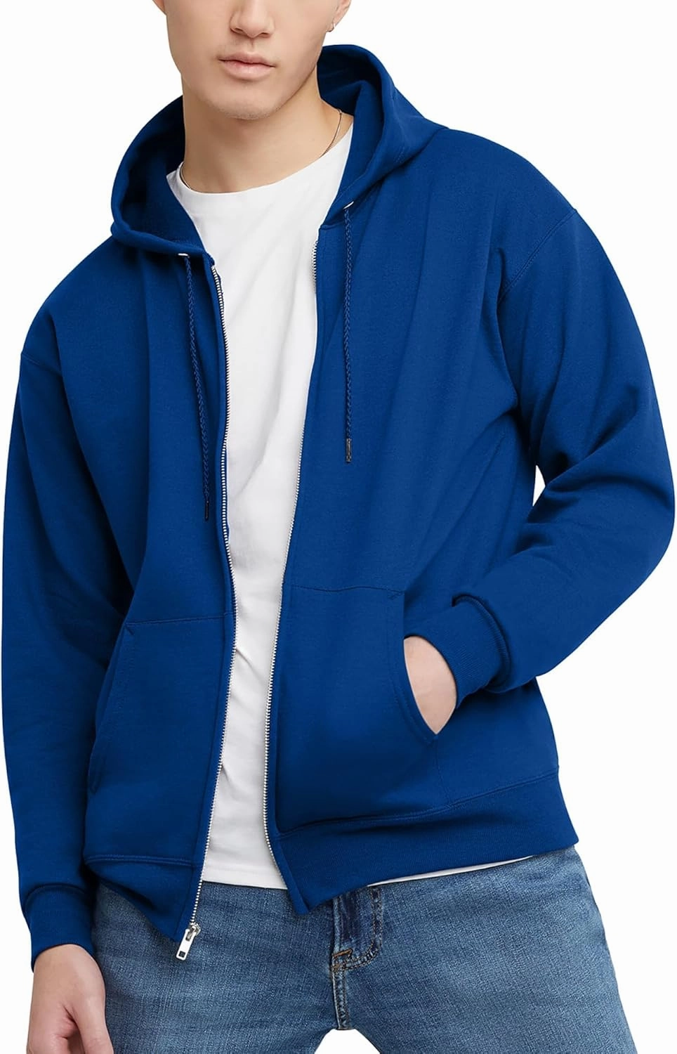 Hanes Men's EcoSmart Fleece Full-Zip Hoodie Sweatshirt