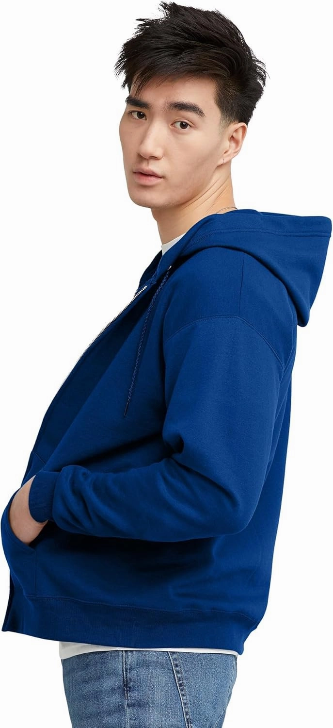Hanes Men's EcoSmart Fleece Full-Zip Hoodie Sweatshirt