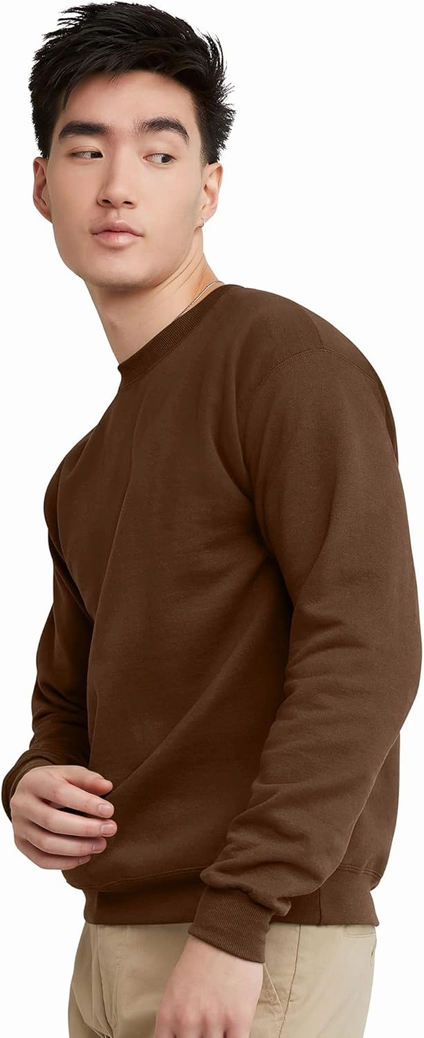 Hanes Men's EcoSmart Fleece, Pullover Crewneck Sweatshirt, 1 or 2 Pack