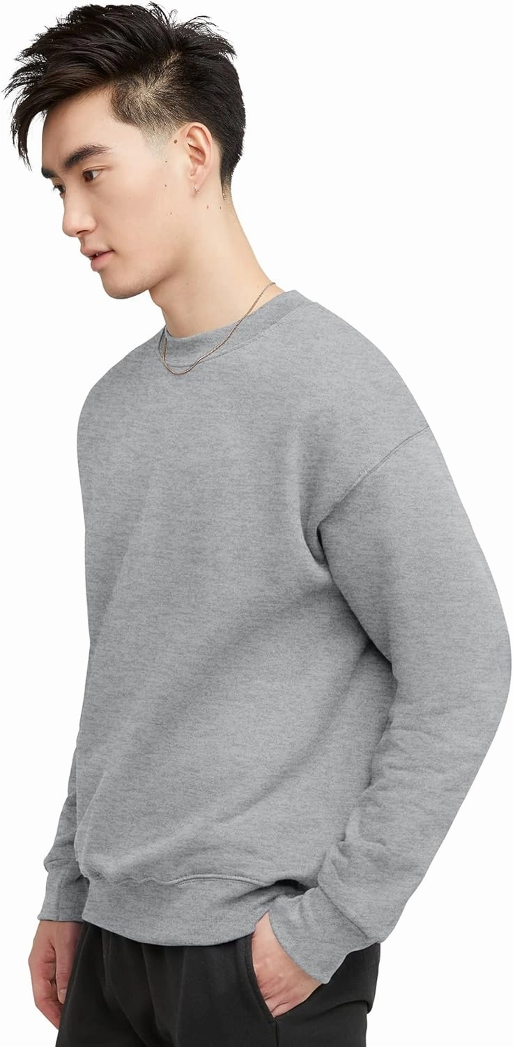 Hanes Men's Sweatshirt, Heavyweight Fleece Sweatshirt, Crewneck Pullover for Men