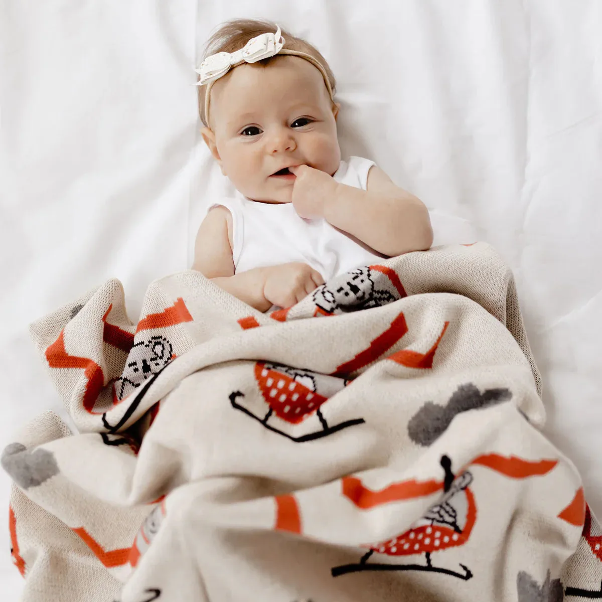 Harry Helicopter Baby Blanket