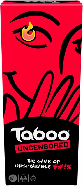 Hasbro Gaming Taboo Uncensored Board Game for Adults Only | Ages 17  | 4  Players | 20 Mins. Avg. | Hilarious NSFW Party Games for Adults