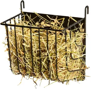 Hay Feeder for Rabbit, Guinea Pig, Bunny, Chinchilla, Heavy Duty Metal Rack Hay Holder - 7.3x4.3x6.7 inch