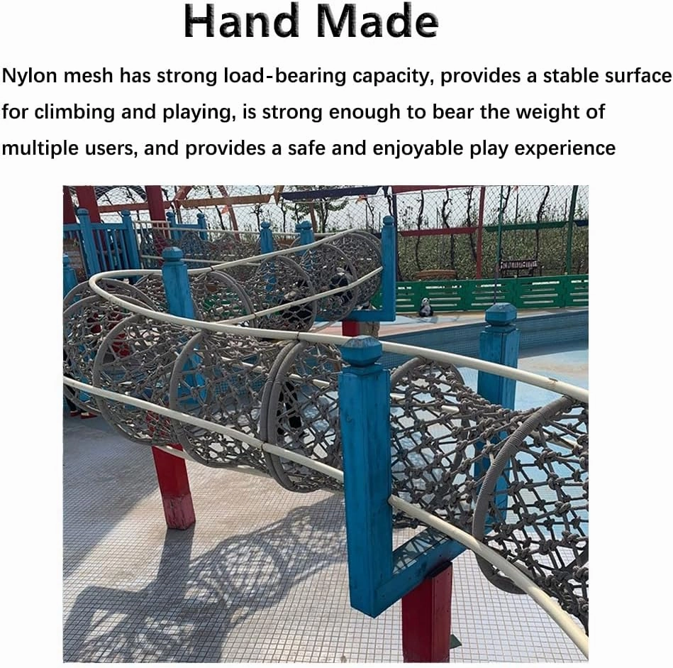 Heavy Duty Climbing Cargo Net, Nylon Child Safety Net Playground Net, Obstacle Training Rope Ladder Swing for Adults