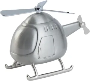 Helicopter Coin Bank Mini Piggy Bank for Cute Saving Money Box Desktop Ornament Fun Airplane for Home Office Decor Encourages Saving Habits