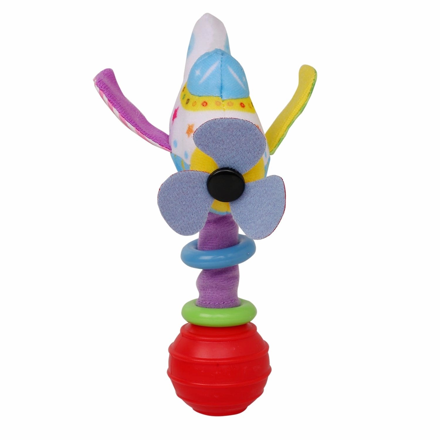 Helicopter Blue Handheld Rattle