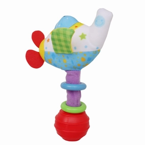Helicopter Blue Handheld Rattle