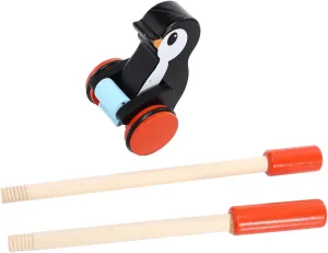 HEMOTON Learning Walk Toy Cartoon Animal Push and Pull Walker for Toddlers Develops Motor Skills Balance and Imagination