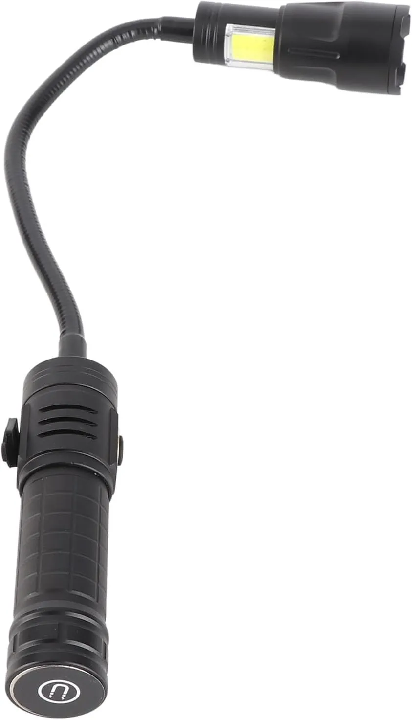 High Brightness Zoomable Flexible Flashlight with Magnetic Base & COB Side Light, for Auto Repair, Reading, and Camping