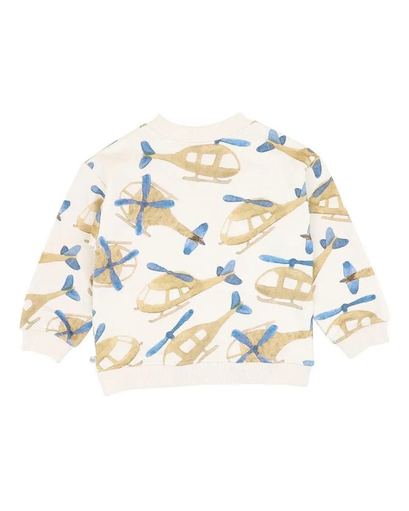 HIGH FLYER PRINT SWEATSHIRT 3-7 YRS