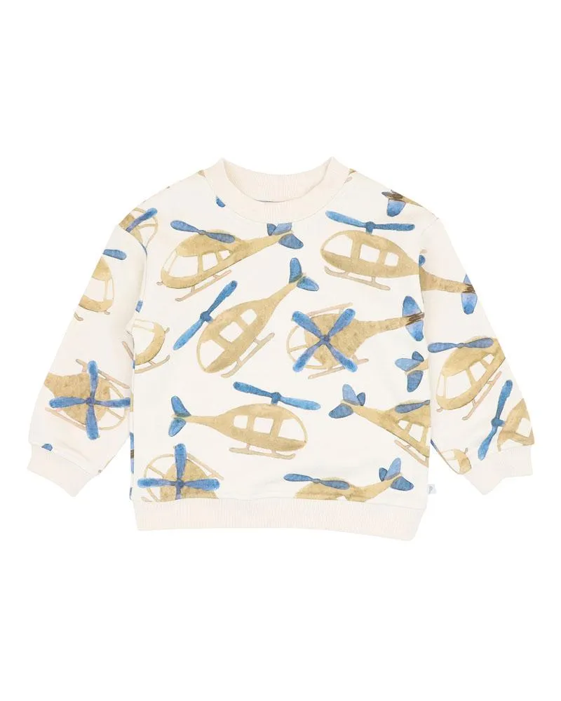 HIGH FLYER PRINT SWEATSHIRT 3-7 YRS