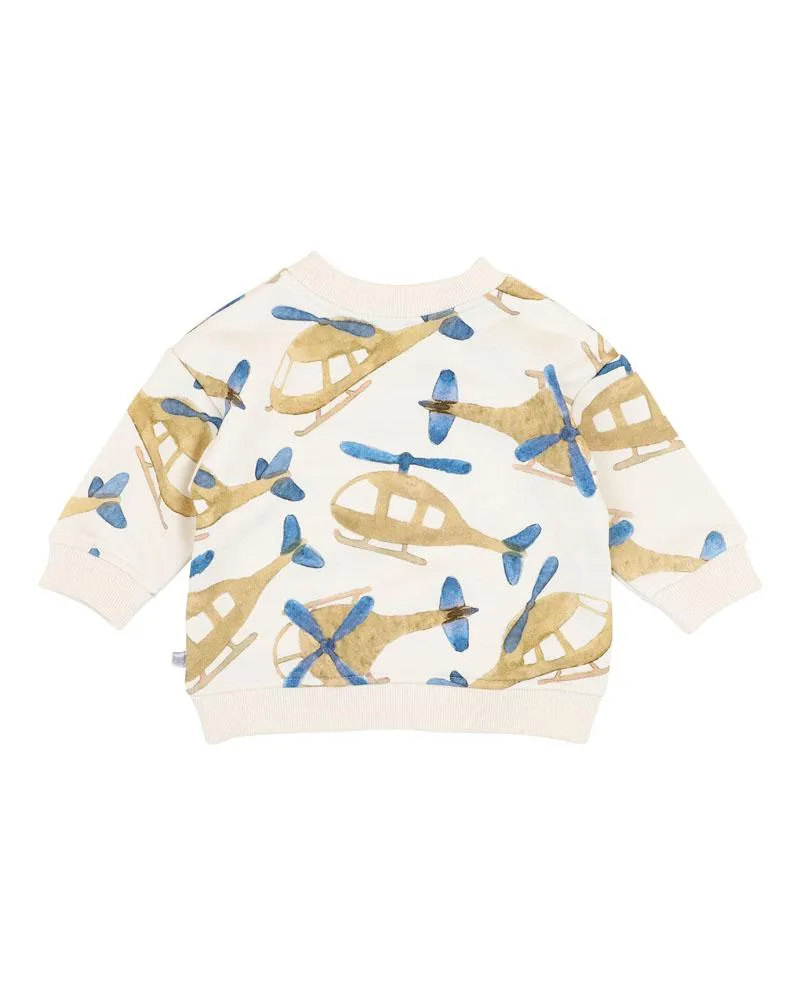 HIGH FLYER PRINT SWEATSHIRT