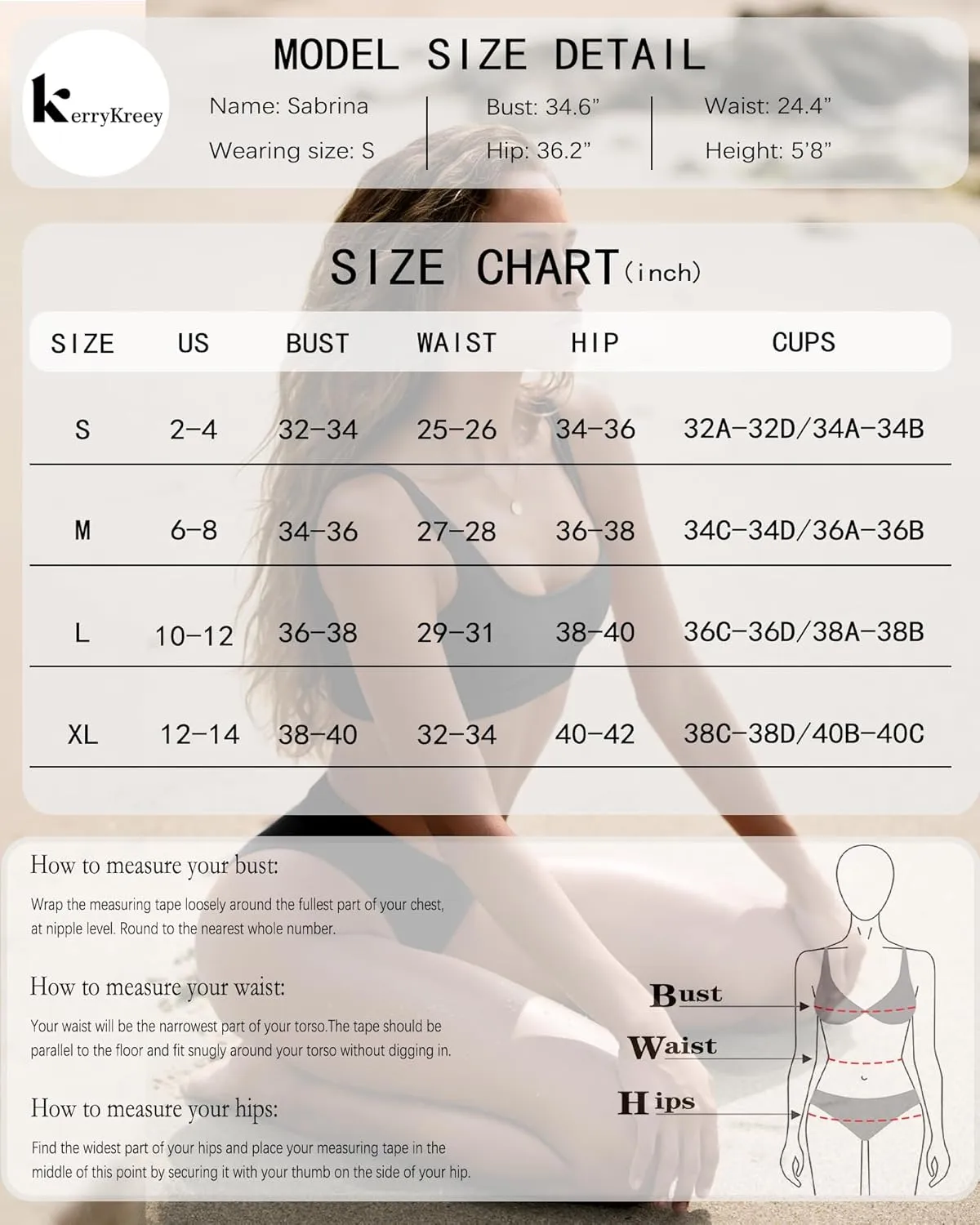 High Waisted Bikini for Women Tummy Control Bottoms Push Up Crop Top Swimsuit 2 Piece High Cut Teens Girls Bathing Suits