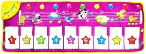 HOMNIVE Musical Mat - Multifunctional Piano Keyboard Play Mat - Animal Musical Step on Dance Toy - Music Game Carpet Baby Children Piano Blanket Early Education Toys for 3  Years
