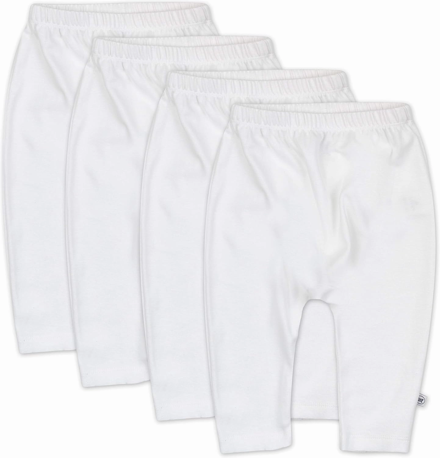 HonestBaby Multipack Harem Pants Roomy Fit Pull on Bottoms 100% Organic Cotton for Infant Baby Boys, Girls, Unisex