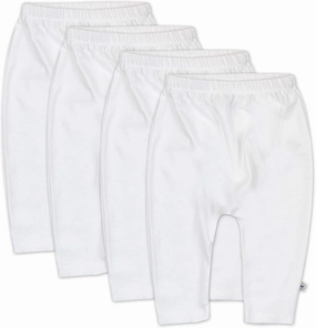 HonestBaby Multipack Harem Pants Roomy Fit Pull on Bottoms 100% Organic Cotton for Infant Baby Boys, Girls, Unisex