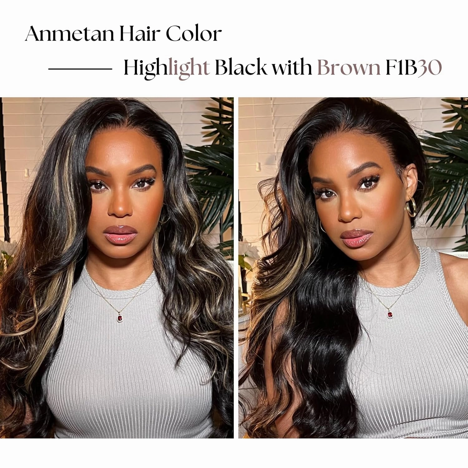Honey Blonde FB30 Highlight Bundles with 13x4 Lace Frontal Body Wave Human Hair, Ombre 3 Bundles with HD Transparent Lace Frontal Ear to Ear Soft Remy Hair Black and Brown Color 12 14 16  12In
