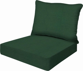 Honeycomb Essentials Outdoor Deep Seating Cushion, 24” x 24”, Hampton Texture Hunter Patio Chair Cushion
