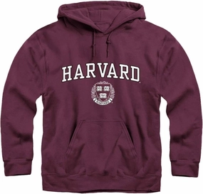 Hoodie Sweatshirt, Unisex, Premium Cotton, Classic Arch with University Crest Logo