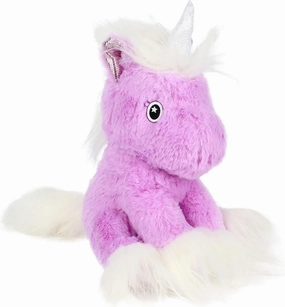 Hopearl Adorable Unicorn Plush Toy Floppy Soft Stuffed Animal Unicorn with Long Plush Cute Birthday for Girls Kids Toddlers, Purple, 12''
