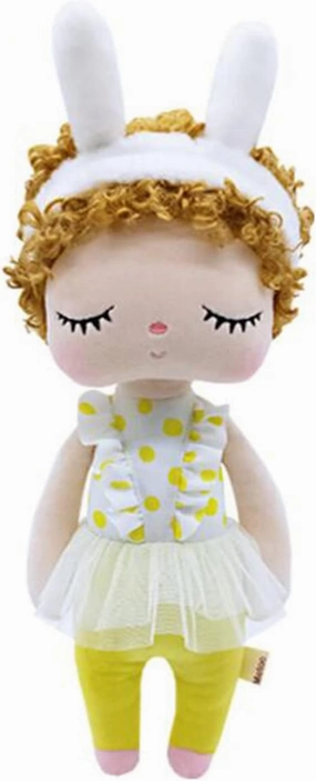 HYL World MeToo 13.7 Inch Plush Doll Plush Toy Appease Doll Gift Angela Curly Hair Fashion Girl,Yellow