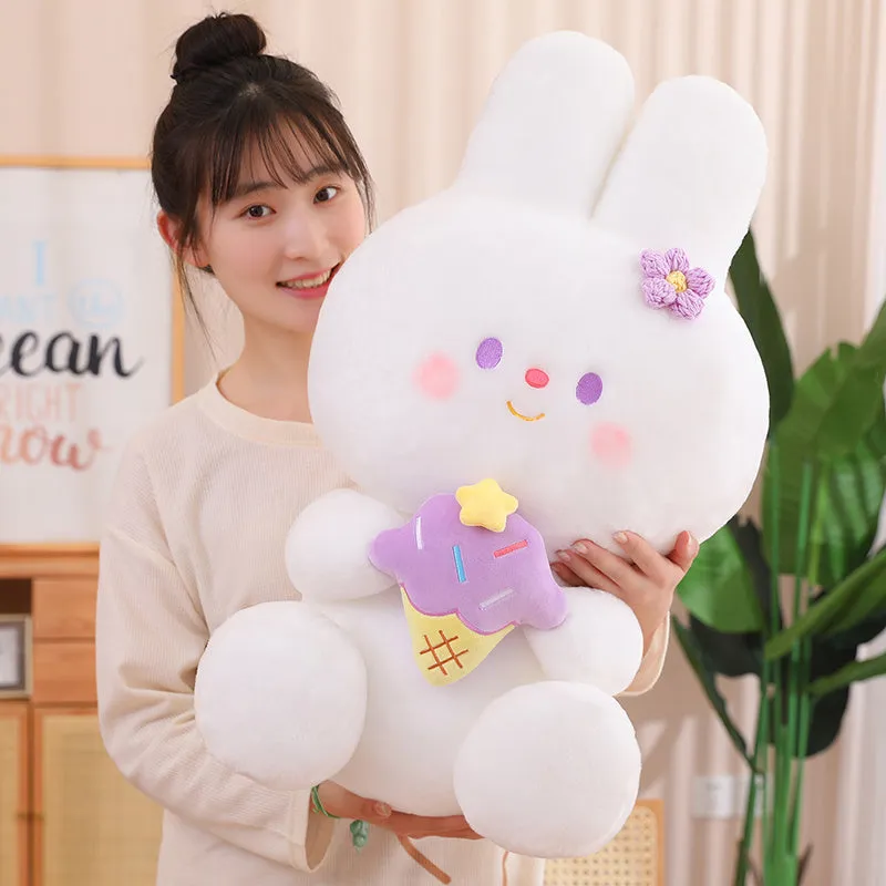 Ice Cream Bunny Stuffed Animal Plush Toy