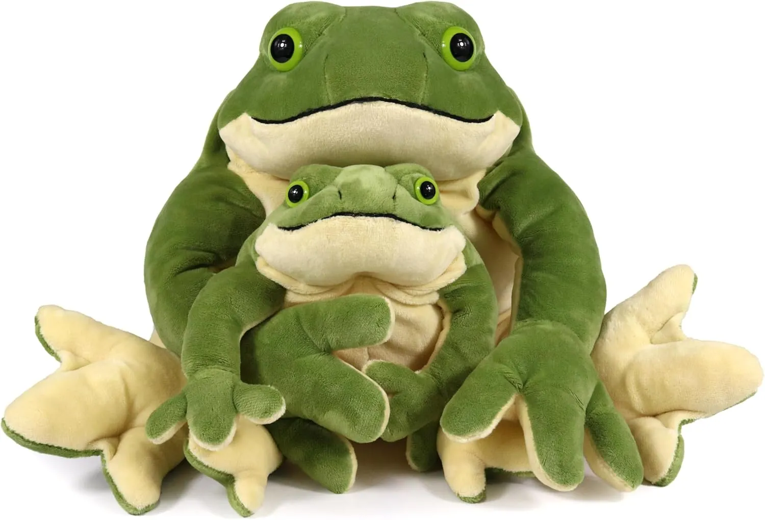 Ice King Bear Mom and Baby Stuffed Animals Set Zoo Wild Animals (Giant Frog)