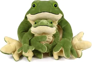 Ice King Bear Mom and Baby Stuffed Animals Set Zoo Wild Animals (Giant Frog)