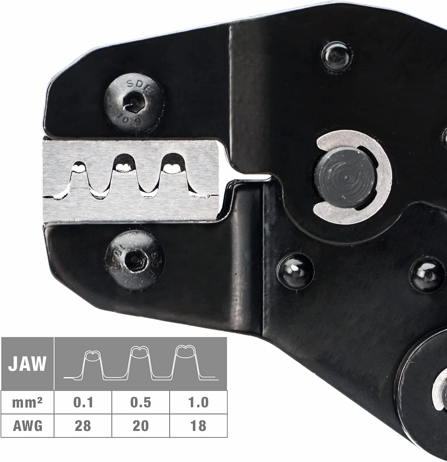 iCrimp SN-025 Dupont Crimper, O Crimp Tool, D-sub, Dupont Connector Wire Crimp Tool AWG 28-18(0.1-1mm²) for Harwin, Amphenol MINI-PV Connectors Molex KK 396 Micro Timer Connectors