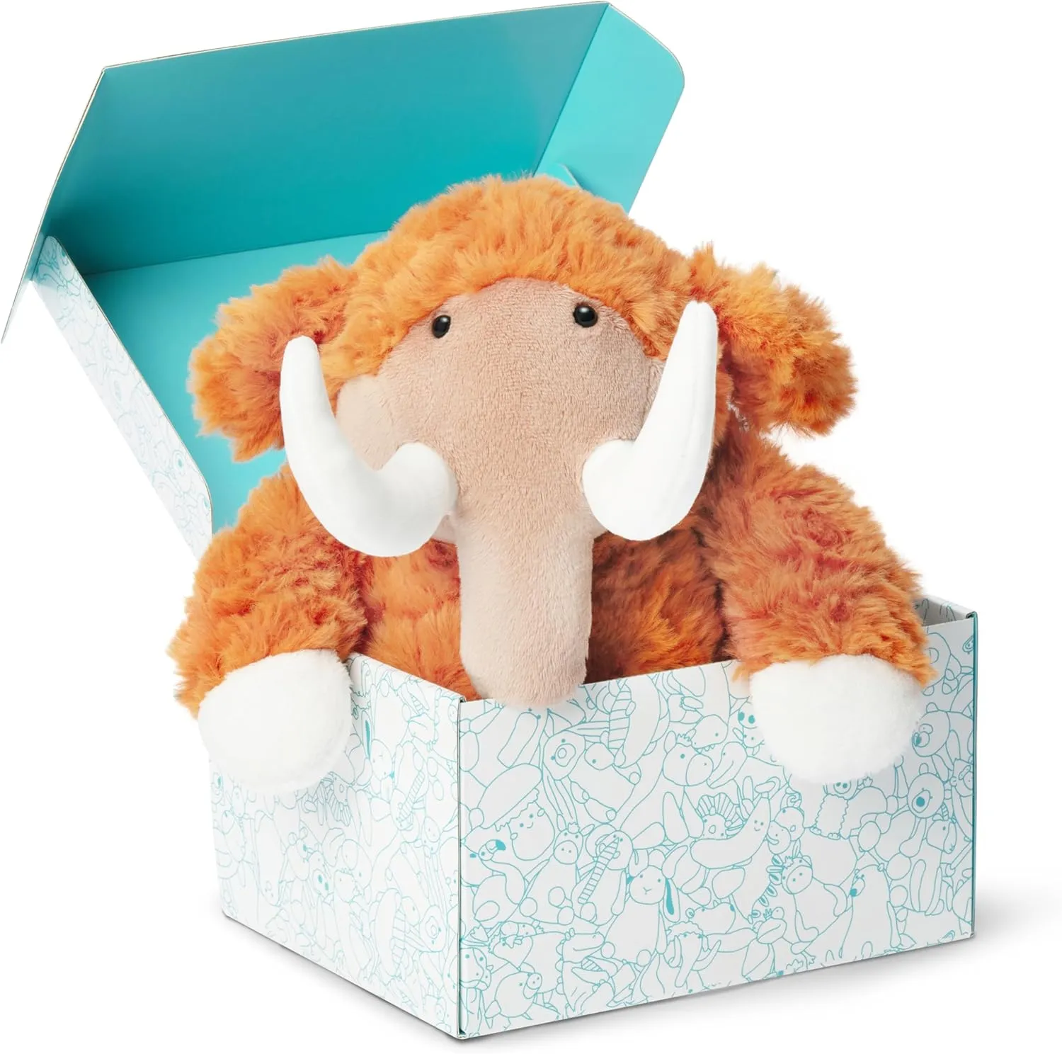 IKASA Elephant Mammoth Stuffed Animals Plush Toys,Cuddly 13" Cute Plushie Soft Plushy Fluffy Toy, Gifts for Family Kids Girls Boys Children
