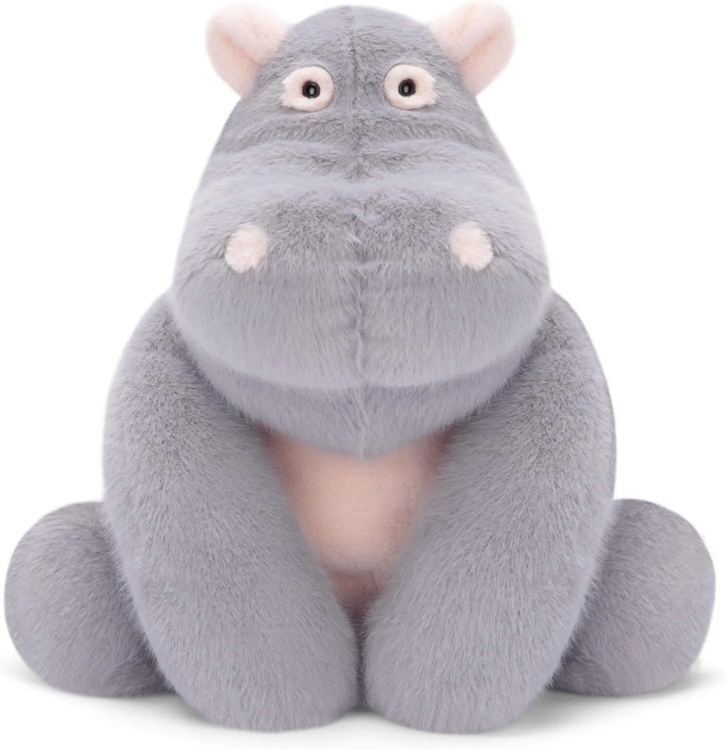 IKASA Hippo Stuffed Animals Plush Toys,Cuddly 12" Hippopotamus Plushie,Cute Soft Small Plushy Toy, Gifts for Family Kids Girls Boys Children