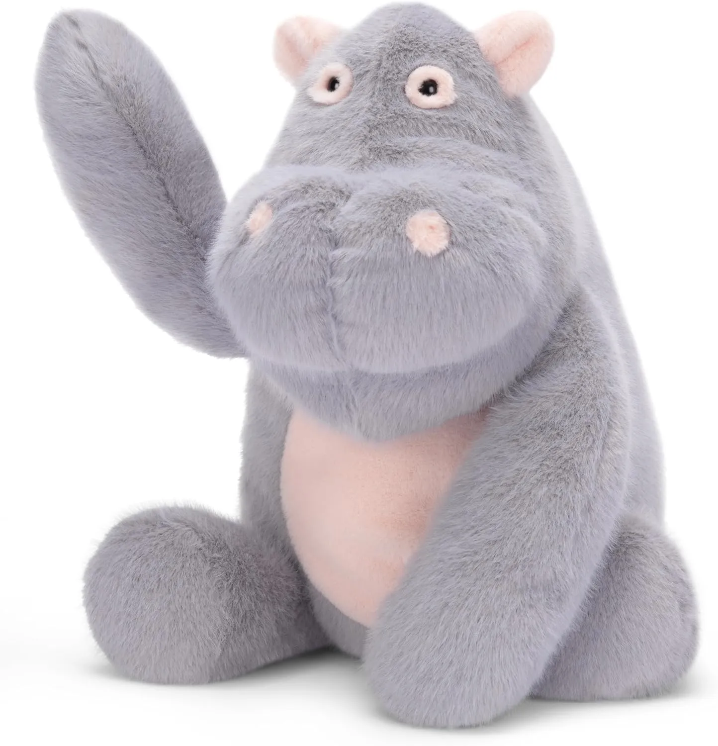 IKASA Hippo Stuffed Animals Plush Toys,Cuddly 12" Hippopotamus Plushie,Cute Soft Small Plushy Toy, Gifts for Family Kids Girls Boys Children