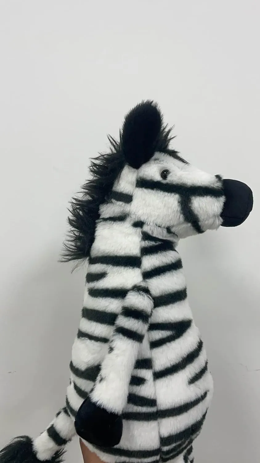 IKASA Zebra Stuffed Animals Plush Toys,15" Cute Plushie Small Fluffy Cuddly Plushy Toy, Gifts for Family Girls Children