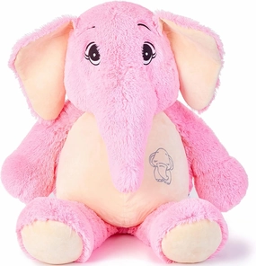 IKASA Giant Elephant Stuffed Animal Plush Toy,39" Large Cute Jumbo Soft Toys,Huge Big Size Fluffy Plushy Fat Oversized Plushie,Gifts for Kids