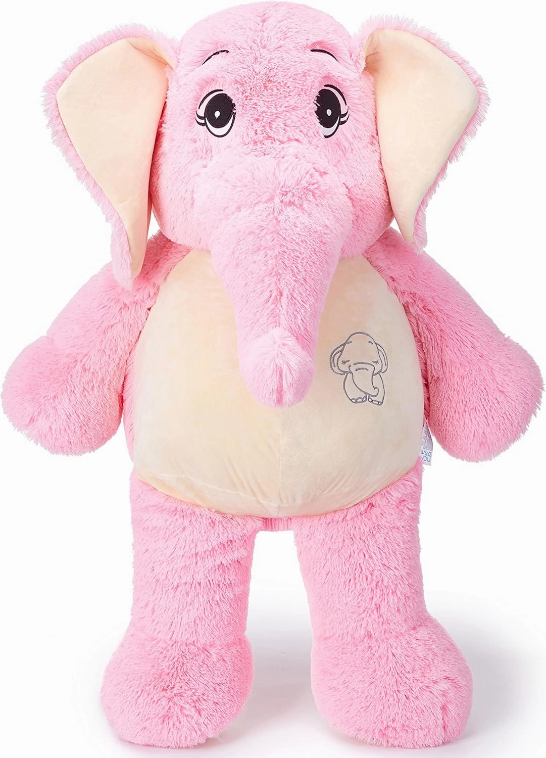 IKASA Giant Elephant Stuffed Animal Plush Toy,39" Large Cute Jumbo Soft Toys,Huge Big Size Fluffy Plushy Fat Oversized Plushie,Gifts for Kids