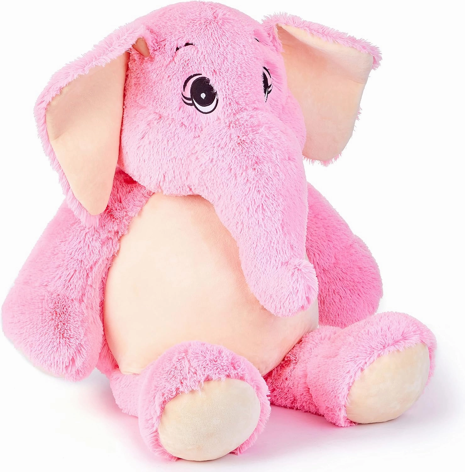 IKASA Giant Elephant Stuffed Animal Plush Toy,39" Large Cute Jumbo Soft Toys,Huge Big Size Fluffy Plushy Fat Oversized Plushie,Gifts for Kids