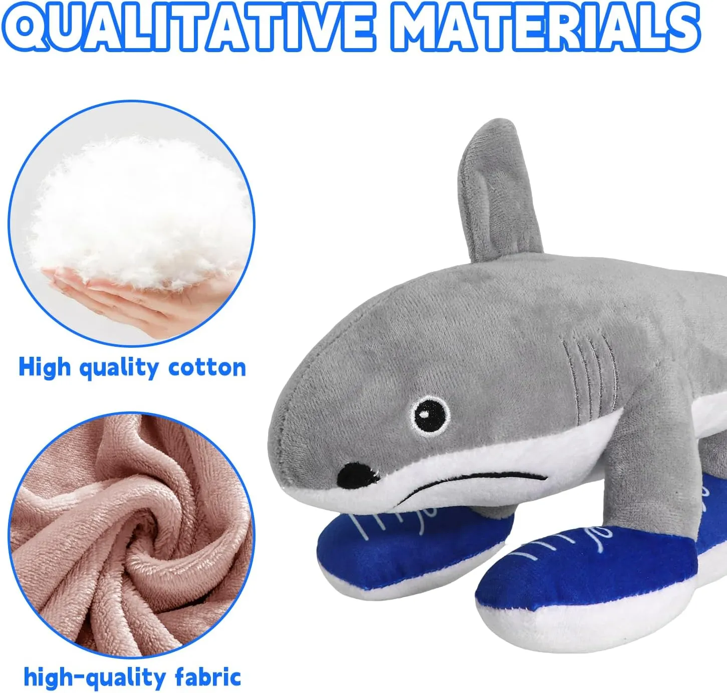 Italian Brainrot Plush,12" Tralalero Tralala Toy Gift,Cute Stuffed Figure Doll for Kids and Adults Brush