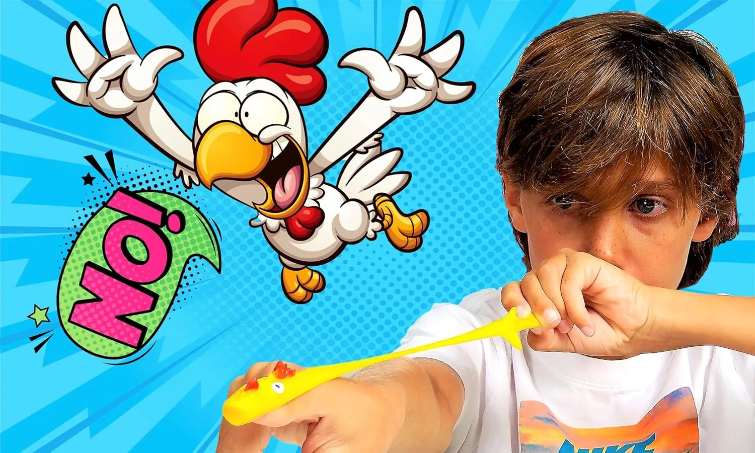 JA-RU Mini Rubber Chicken Slingshot for Kids (24 Pack, 2 Units Each) Stretchy Finger Slingshot Toys. Funny Gag Gifts, Bulk Party Favors & Stocking Stuffers for Teens. 426-24p