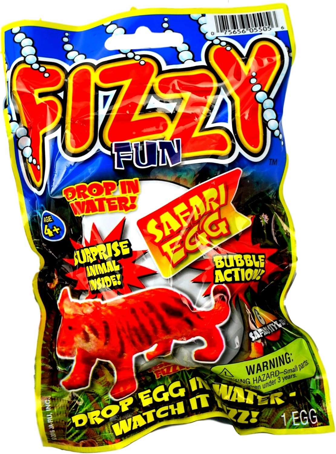 JA-RU Fizzy Egg w/ Surprise Animal Toy Set (8 Fizzy Bomb) Like Bath Bombs for Kids, Boys & Girls. Bubble Foam Bath Tub & Shower Toys. Bulk Party Favors Easter Basket Stocking Stuffers. 5505-8A