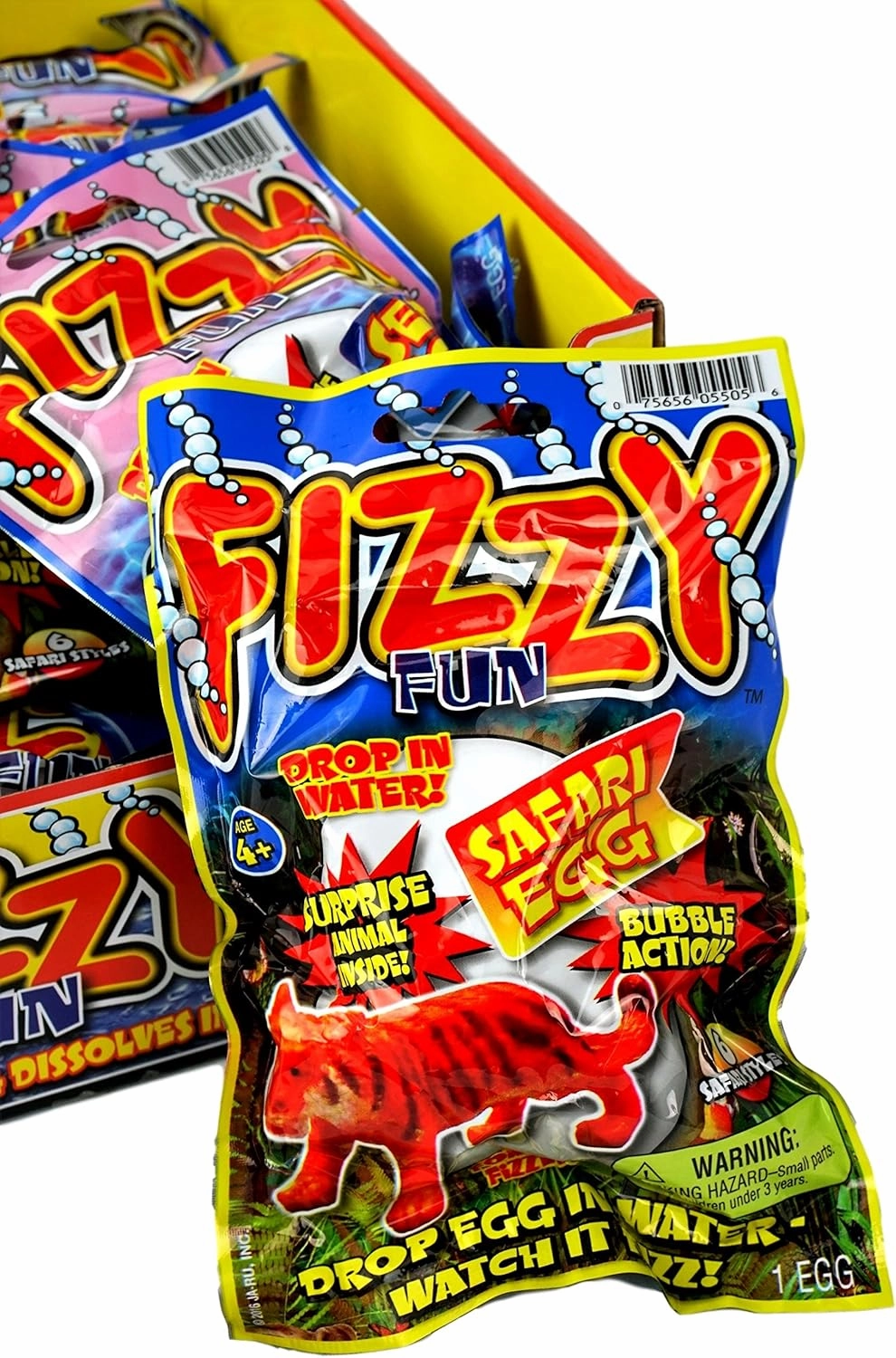 JA-RU Fizzy Egg w/ Surprise Animal Toy Set (8 Fizzy Bomb) Like Bath Bombs for Kids, Boys & Girls. Bubble Foam Bath Tub & Shower Toys. Bulk Party Favors Easter Basket Stocking Stuffers. 5505-8A