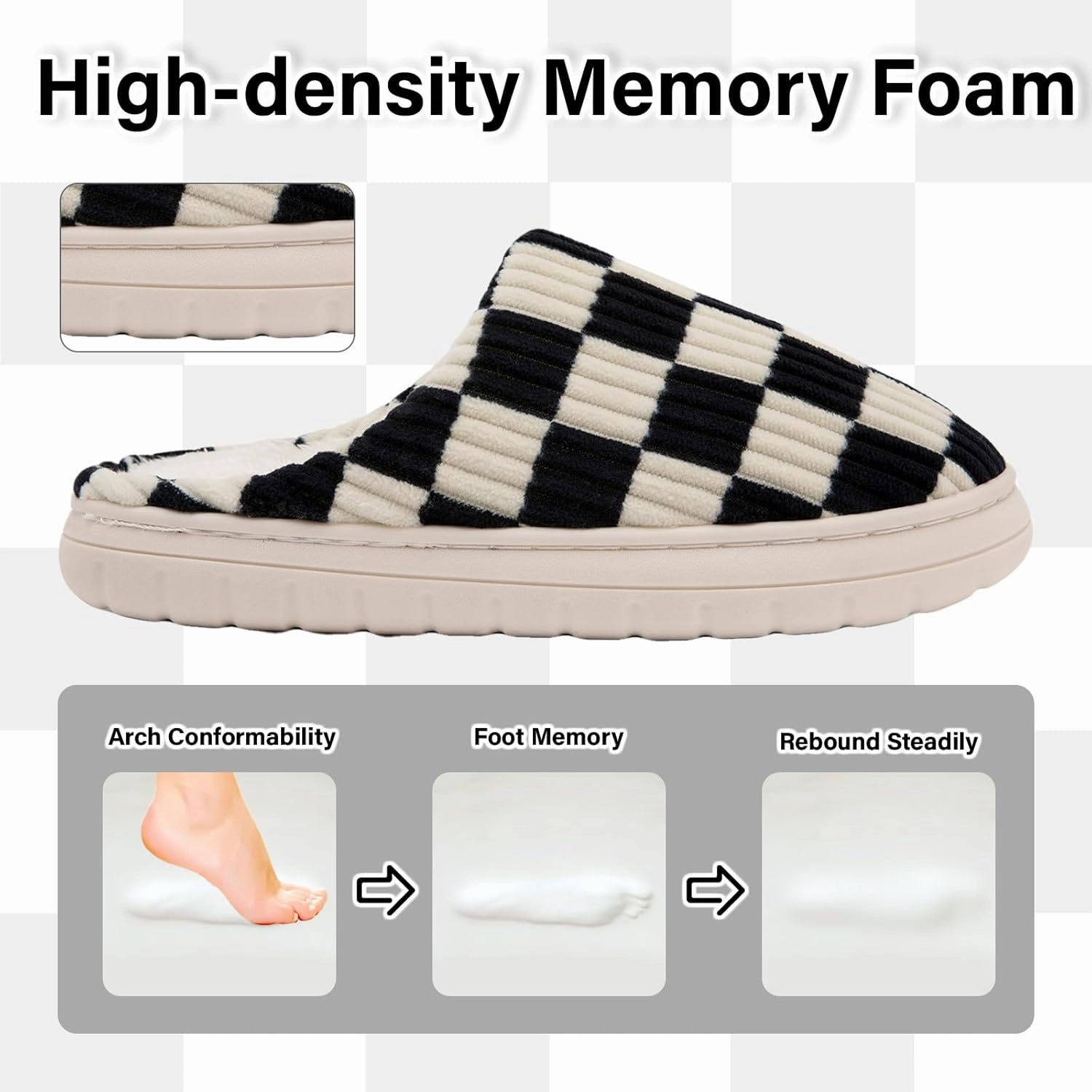 Jaeynow Fuzzy Slippers for Women Indoor,Unisex House Shoes Memory Foam Slippers for Men Winter Warm Plush Bedroom Shoes with Faux Fur Lining Comfy Trendy Gift Slippers
