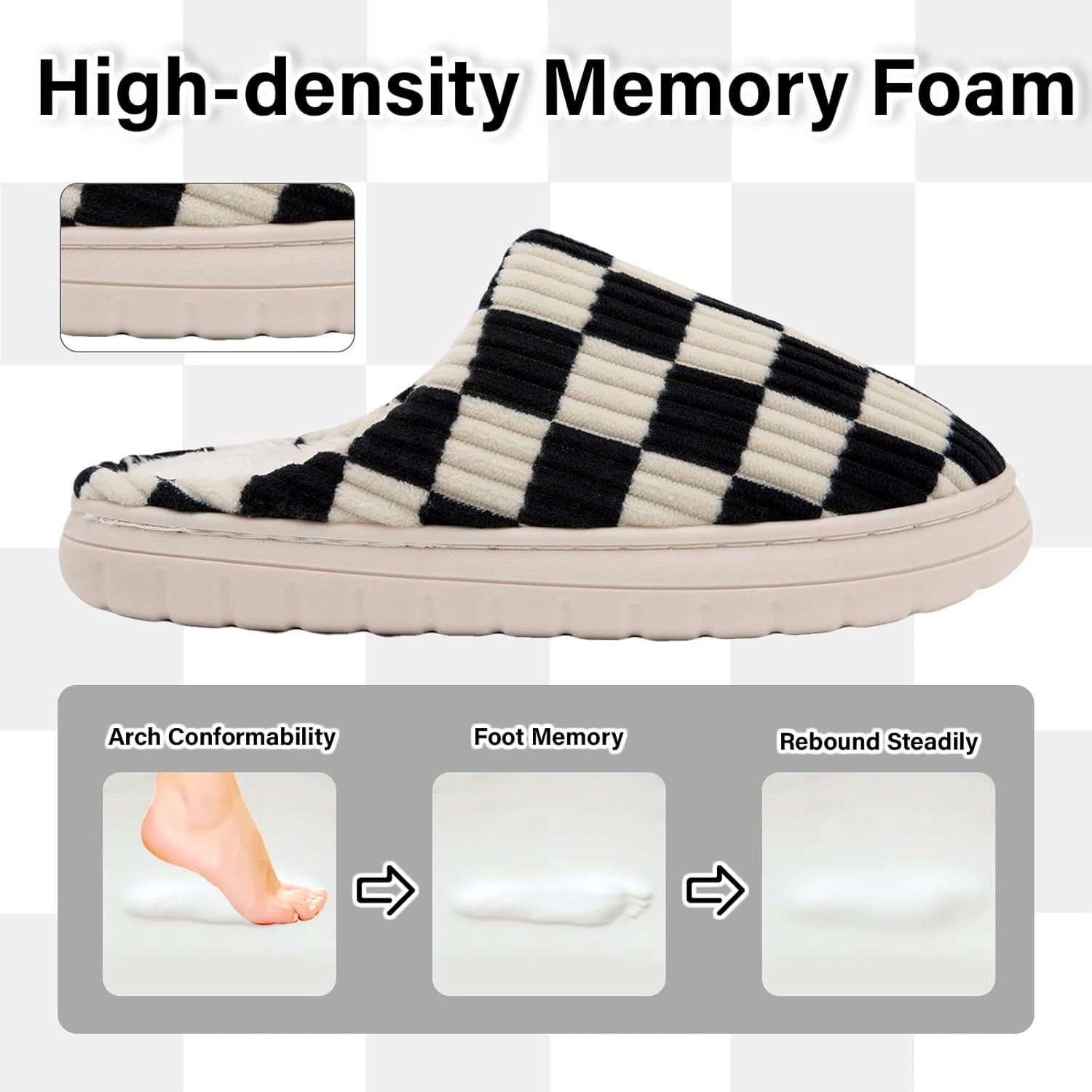Jaeynow Fuzzy Slippers for Women Indoor,Unisex House Shoes Memory Foam Slippers for Men Winter Warm Plush Bedroom Shoes with Faux Fur Lining Comfy Trendy Gift Slippers